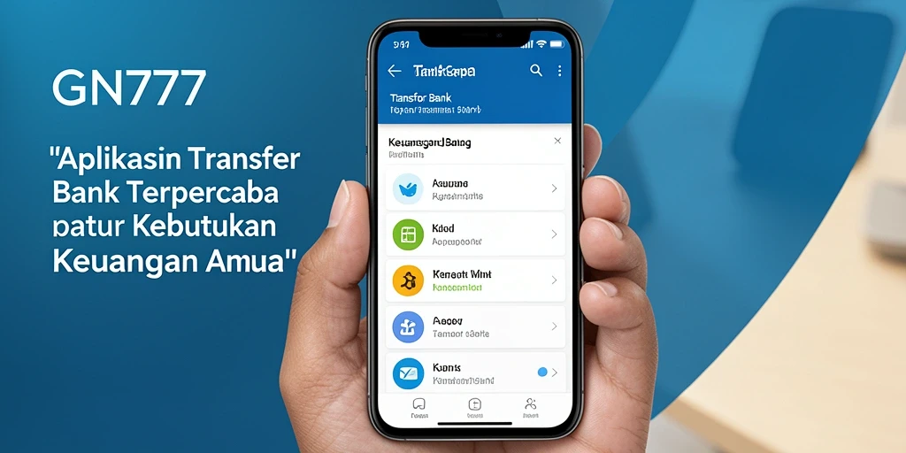 Antarmuka GN777 untuk transaksi transfer bank yang sederhana dan efisien.