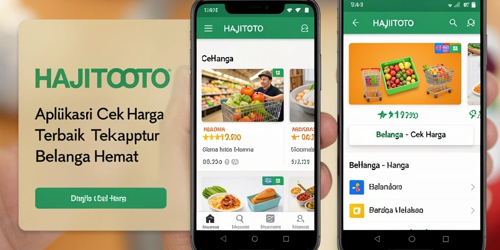Antarmuka HAJITOTO yang sederhana dan informatif untuk Cek Harga.