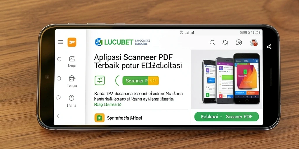 Antarmuka LUCUBET menampilkan fitur pemindai PDF yang efisien dan mudah digunakan.